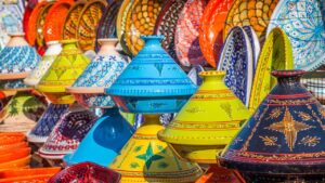 Marrakesh colorful vases